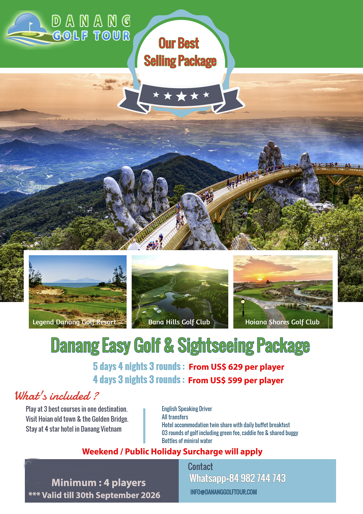 Danang Golf Package Promotion 2026